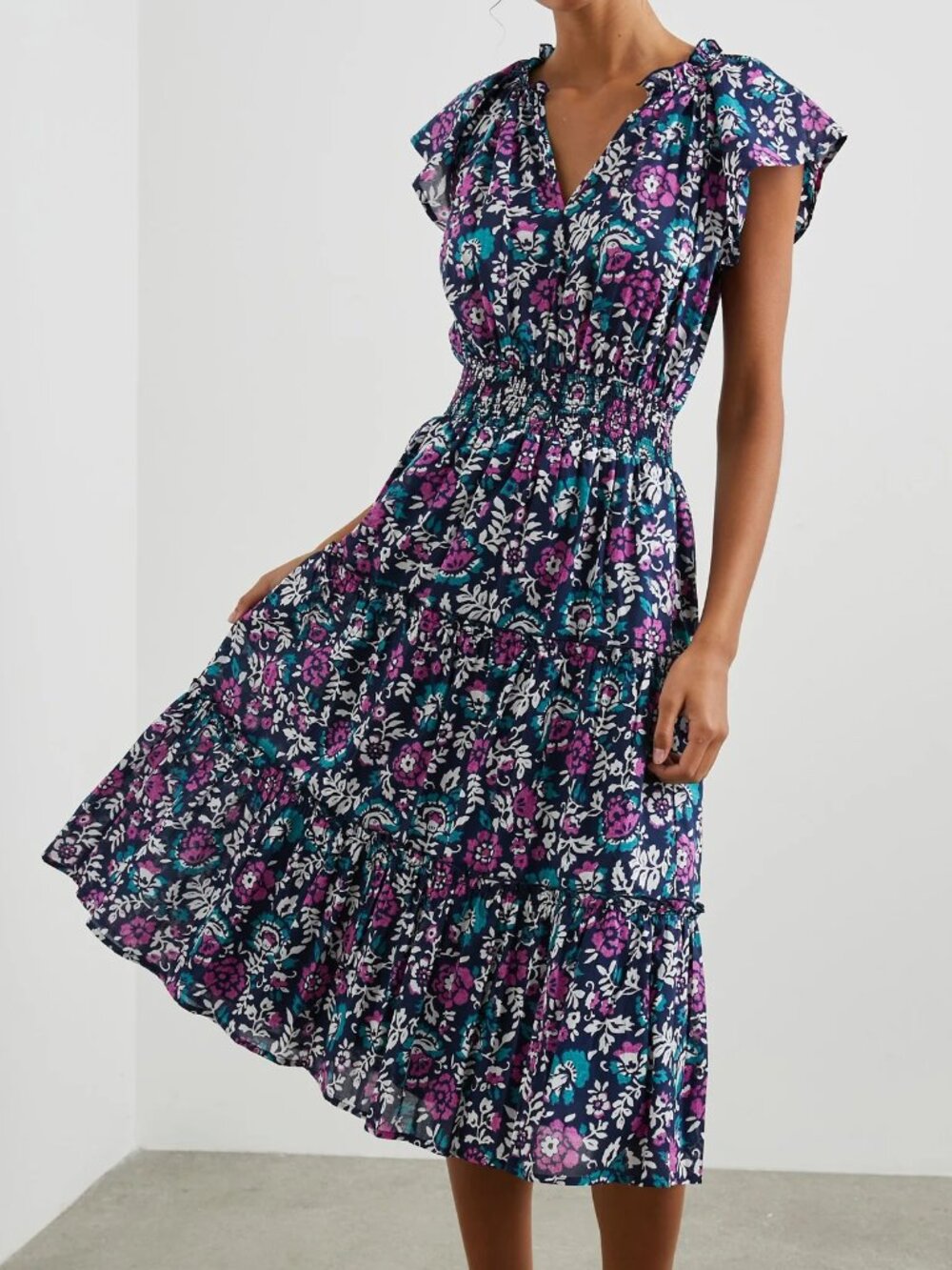 Rails Amellia dress Woodblock Floral